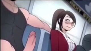 Chicas calientes no aguantar ver enorme polla en el metro y se la follan hentay sin censura - porn video