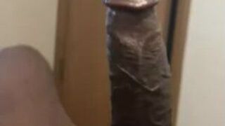 Playing with my hard THROBBING cock thinking about YOU - porn video