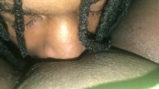 Dread head eats pussy - porn video