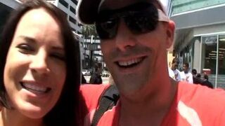 pro slut Dana DeArmond and me cruising Hollywood Blvd - porn video