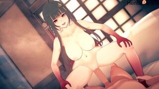 Lingsha Riding a big Dick Hentai Honkai Star Rail Uncensored - porn video