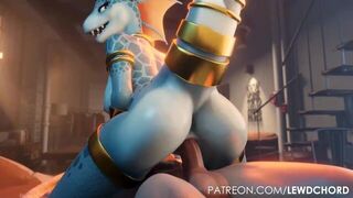 Lizard Cowgirl Yiff - porn video