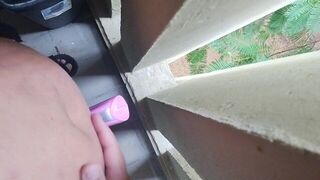 Walking around with a vibrator inside my pant - porn video